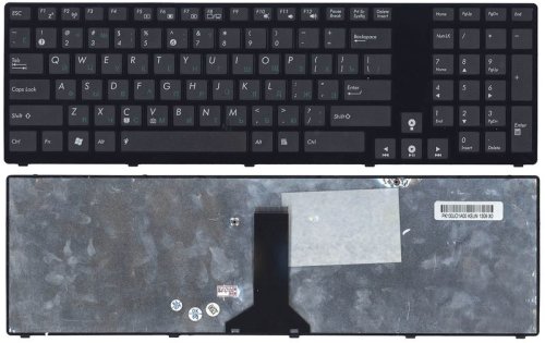 Клавіатура для Asus (K93), Black, (Black Frame), RU