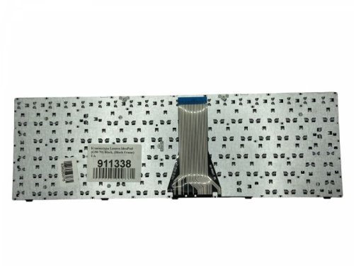 Клавіатура для ноутбука Lenovo IdeaPad G50-30, G50-45, G50-70, Z50-75, G50-70A, Z50-70, Z50-75, B50, B50-30, B50-45, B50-70, 500-15, чорна, з чорною рамкою, UA