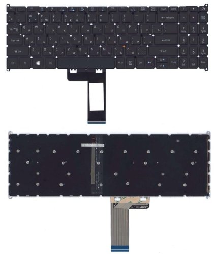 Клавіатура для Acer Swift 3 SF315, Black, (No Frame), RU-розкладка
