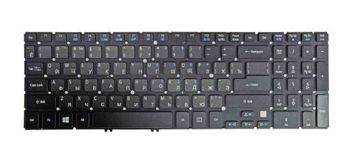 Клавіатура для ноутбука Acer Aspire V5, V5-531, V5-531G, V5-551, V5-551G, V5-571, V5-571G, V5-571P з підсвіткою (Light), Black, (No Frame), RU