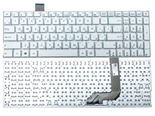 Клавіатура для ноутбука ASUS X542, X542BA, X542B, X542U, X542UR, X542UQR, X542UN, X542UF, X542UA, K542, K542B (RU White без рамки)