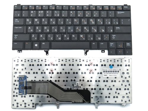 Клавіатура для DELL Latitude E5420, E5430, E6230, E6320, E6330, E6420, E6430, E6440 (RU Black)