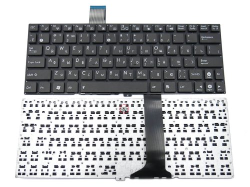 Клавіатура для ноутбука ASUS X102BA, X102, X102B (RU Black без рамки)