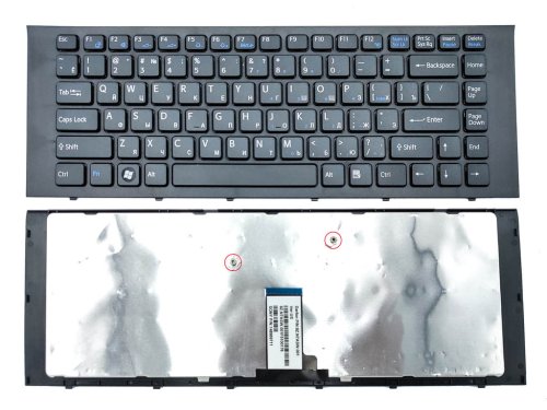 Клавіатура для SONY VPC-EG Series (RU Black, чорна рамка). Оригінал