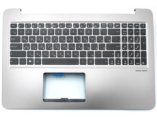 Клавіатура для ноутбука ASUS UX510, UX510UW, UX510UWK, UX510U, UX510UX, UX510UXK (RU Black з кришкою та підсвіткою). Оригінал