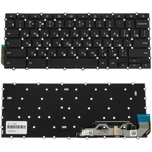 Клавіатура до ноутбуку ASUS (CX1400, CX1500), російська розкладка, чорний колір, без фрейму