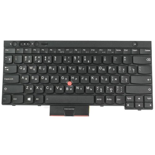 Клавіатура до ноутбуку LENOVO (Thinkpad: T430, T430i, T430S, T530, T530I, X230, X230i, X230S) російська розкладка, чорний колір (Оригінал)