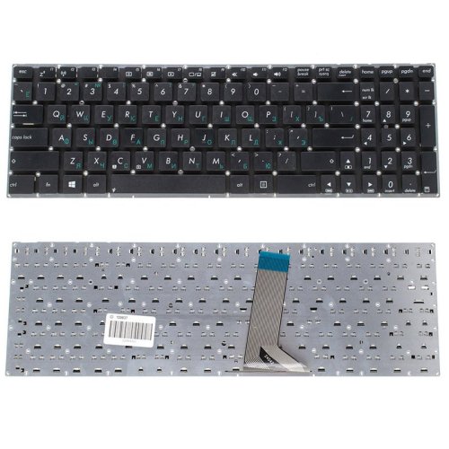 Клавіатура до ноутбуку ASUS (X551CA, X553SA, X553MA) російська розкладка, чорний колір, без фрейму