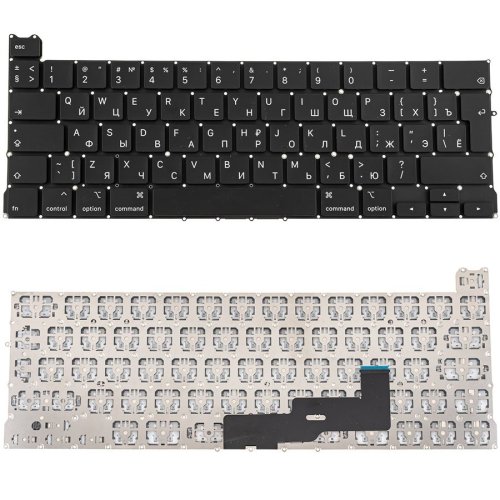 Клавіатура до ноутбуку APPLE (MacBook Pro: A2289 (2020-2021)) російська розкладка, чорний колір, BIG Enter (Оригінал)