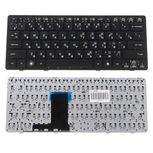 Клавіатура до ноутбуку HP (EliteBook: 2570p) російська розкладка, чорний колір, с фреймом