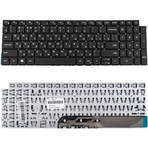 Клавіатура до ноутбуку DELL (Vostro: 3510, 3520) російська розкладка, чорний колір, без фрейму