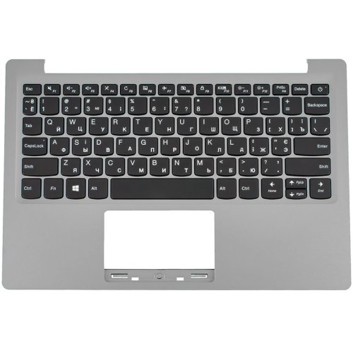 Клавіатура до ноутбуку LENOVO (IdeaPad 120S-11IAP Keyboard+передняя панель) російська розкладка, сріблястий колір