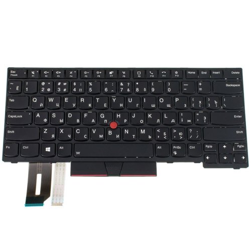 Клавіатура до ноутбуку LENOVO (ThinkPad: E480, L380) російська розкладка, чорний колір