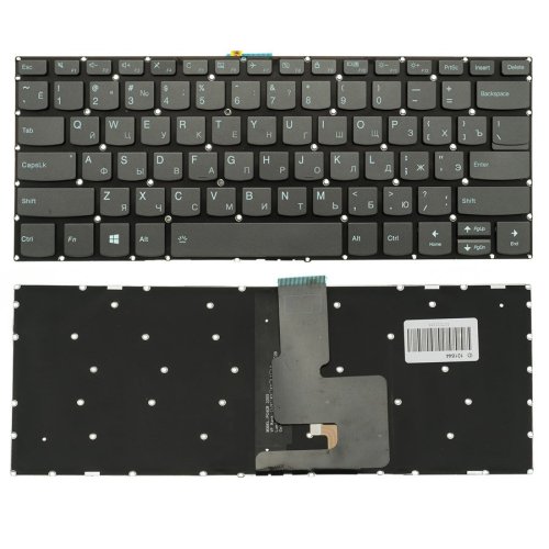 Клавіатура до ноутбуку LENOVO (IdeaPad: V330-14) російська розкладка, onyx blaсk, без фрейму, підсвітка клавіш