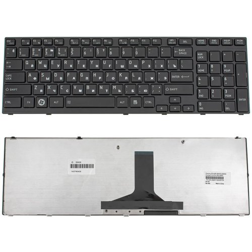 Клавіатура до ноутбуку TOSHIBA (P750, P755, P770, P775) російська розкладка, чорний колір