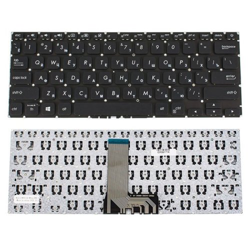 Клавіатура до ноутбуку ASUS (X412 серій) російська розкладка, чорний колір, без фрейму