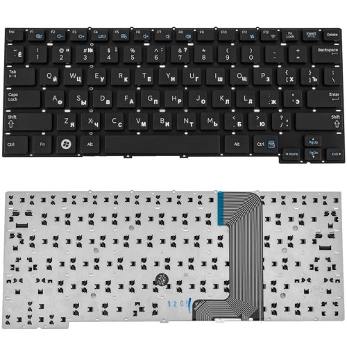 Клавіатура до ноутбуку SAMSUNG (NP300U1, NP305U1) російська розкладка, чорний колір, без фрейму