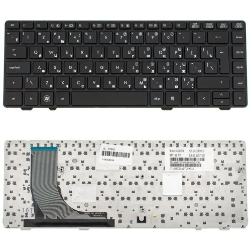 Клавіатура до ноутбуку HP (6360t, ProBook: 6360b) російська розкладка, чорний колір, без трекпоинта