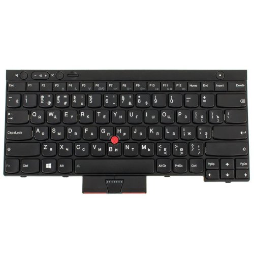 Клавіатура до ноутбуку LENOVO (Thinkpad: T430, T430i, T430S, T530, T530I, X230, X230i, X230S) російська розкладка, чорний колір