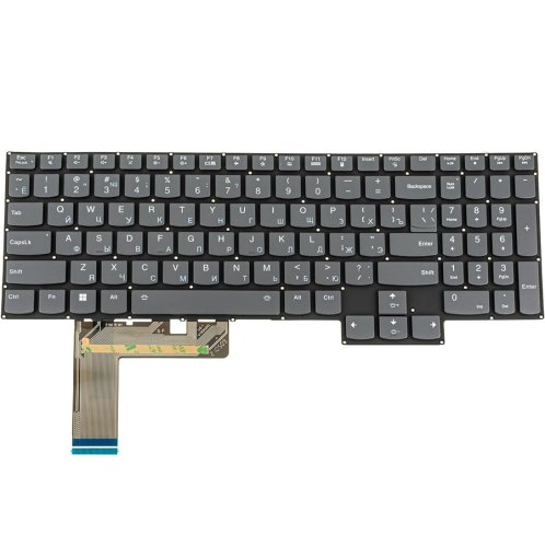 Клавіатура до ноутбуку LENOVO (Legion: S7-16 серій), російська розкладка, чорний колір, без фрейму, підсвітка клавіш (RGB Per-key)