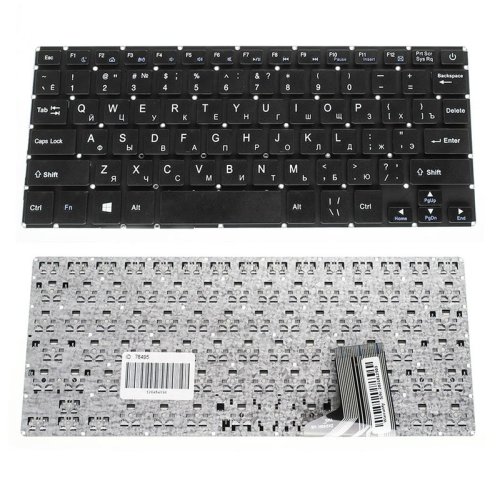 Клавіатура до ноутбуку PRESTIGIO (Smartbooks: PSB116C01) російська розкладка, чорний колір, без фрейму