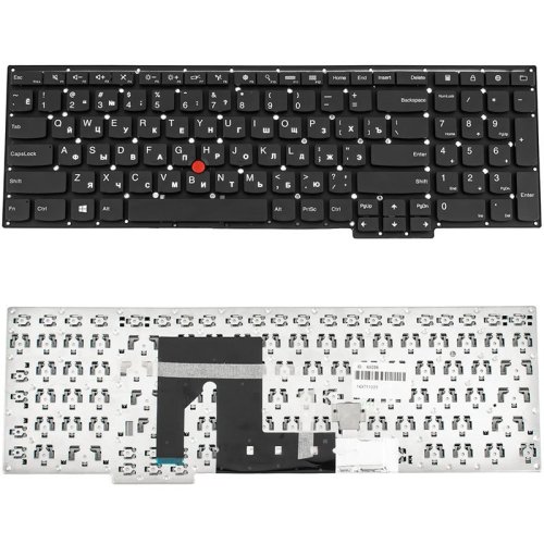 Клавіатура до ноутбуку LENOVO (ThinkPad: S531, S540) російська розкладка, чорний колір, без фрейму