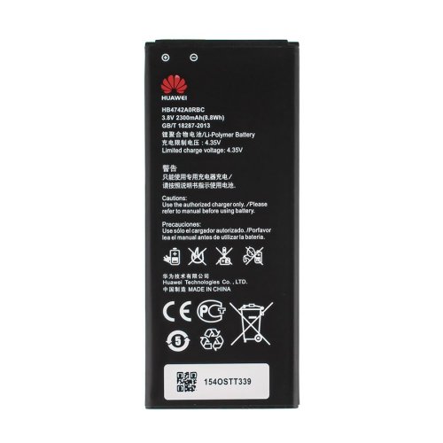 Батарея для телефонів  Huawei HB4742A0RBC  Ascend G730 3.8V 2300mAh 8.8Whr