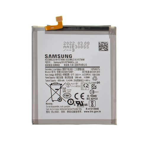 Батарея для телефонів  Samsung Galaxy A51  SM-A515  2020 4000mAh EB-BA515ABY   оригінал