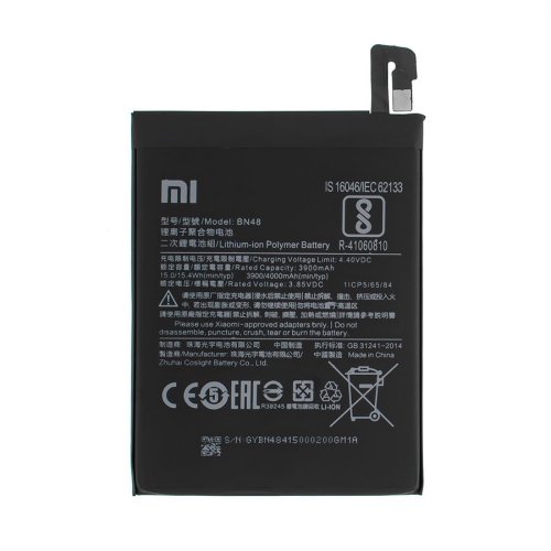 Батарея для телефонів  Xiaomi Redmi Note 6 Pro  BN48  3.85V 4000mAh    оригінал