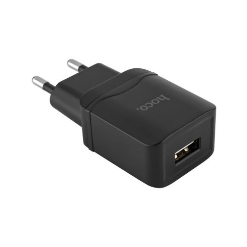 Зарядний пристрій HOCO C22A  USB 2.4A  черный +  Кабель Micro USB
