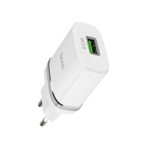 Зарядний пристрій HOCO C12Q Smart  QC3.0  18W  білий  6931474716262