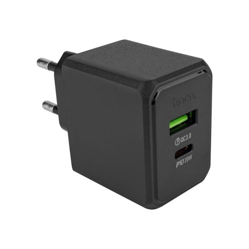 Зарядний пристрій HOCO CS14A  1USB-C/1USB  PD/QC  20W  black  6942007603898