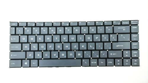 Клавіатура для ноутбука MSI GS65 rus, dark gray, без фрейма, підсвічування клавіш оригінальна