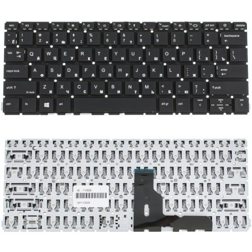 Клавіатура для ноутбука HP ProBook: 430 G8, 435 G8 rus, чорна, без фрейма