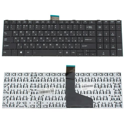 Клавіатура для ноутбука Toshiba Satellite: C50D, C55D rus, чорна