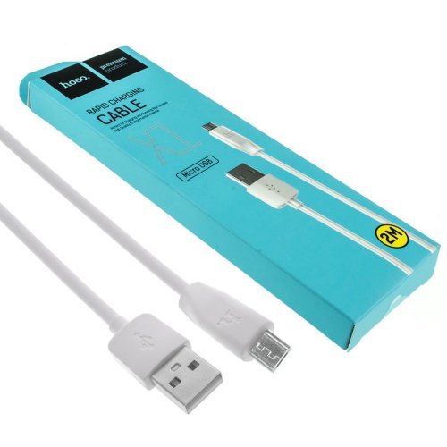 Кабель HOCO X1 Rapid для MicroUSB білий 2м