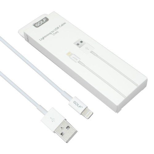 Кабель GOLF GC-30 Lightning білий