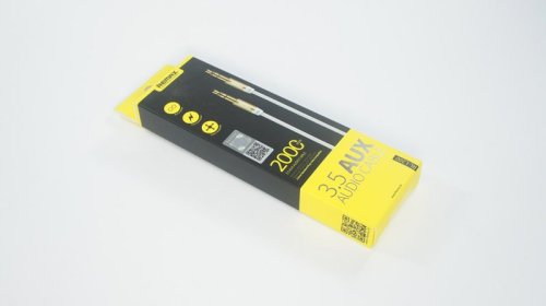 Аудио кабель REMAX 3.5mm Aux Jack  білий  2м