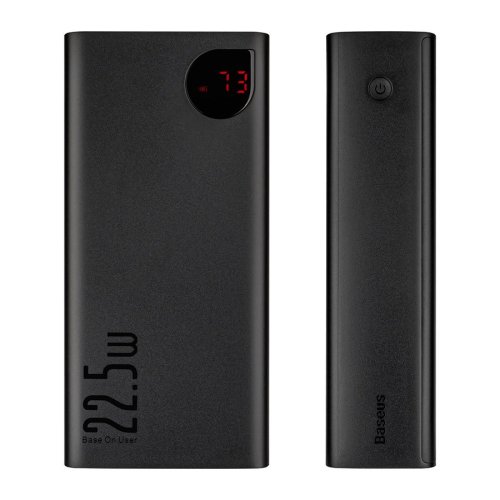 Power Bank Baseus Adaman Metal Digital Display  40000mAh  22.5W  чорний (PPAD020101)()