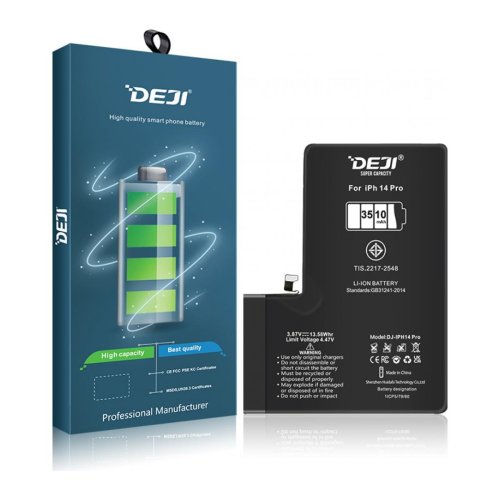 Посилений акумулятор 3510 mAh для Apple iPhone 14 Pro A2891 DEJI
