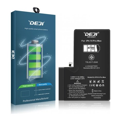 Посилений акумулятор 4750 mAh для Apple iPhone 14 Pro Max A2895 DEJI