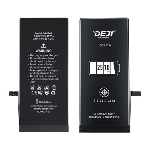 Посилений акумулятор 2510 mAh для Apple iPhone 6 A1549 A1586 A1589 DEJI