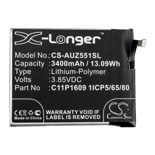 Акумулятор Asus C11P1609 3400 mAh для ZenFone 4 Max ZC520KL X-Longer CS-AUZ551SL