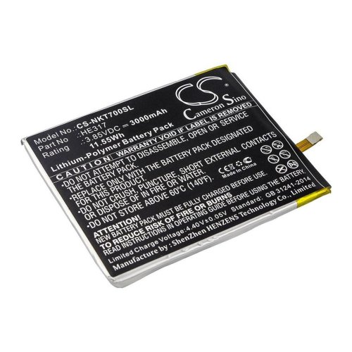 Батарея  Cameron Sino HE317 CS-NKT700SL для Nokia Nokia 7 3000 mAh