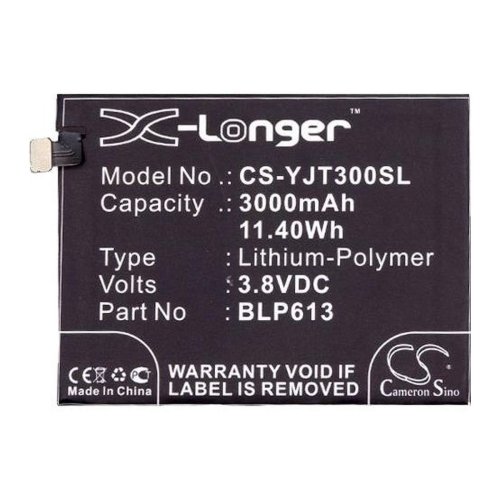 Акумулятор OnePlus BLP613 3000 mAh для OnePlus 3 X-Longer CS-YJT300SL