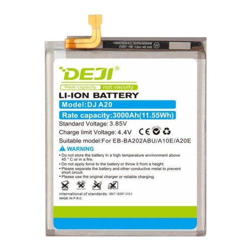 Акумулятор Samsung EB-BA202ABU DEJI для Galaxy A10e SM-A102 Galaxy A20e SM-A202 3000 mAh