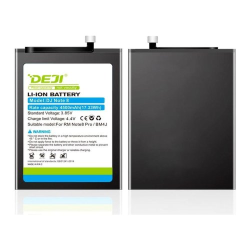 Батарея  DEJI Xiaomi BM4J для Redmi Note 8 Pro 4500 mAh