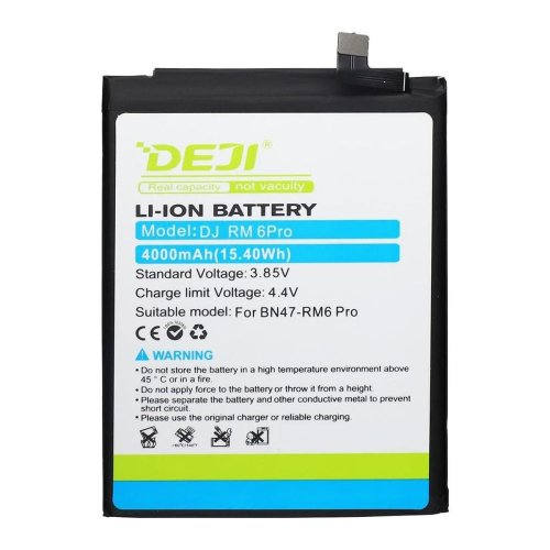 Акумулятор Xiaomi BN47 DEJI для Redmi 6 Pro Mi A2 Lite 4000 mAh