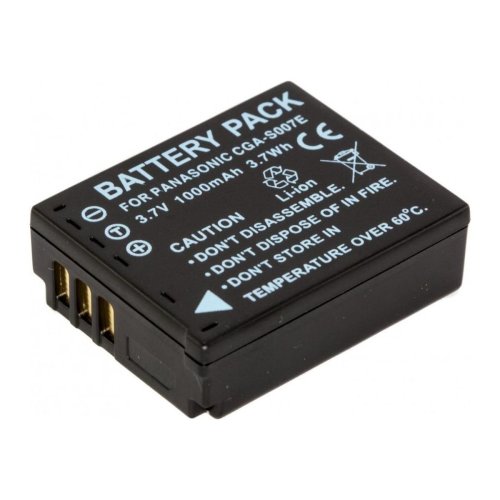 Акумулятор Panasonic CGA-S007E, DMW-BCD10 (1000 mAh, 3.7V, Li-Ion) для Lumix DMC-TZ серій