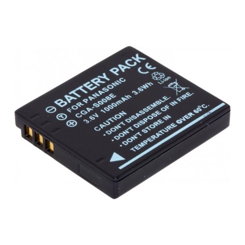Акумулятор Panasonic VW-VBJ10, CGA-S008, DMW-BCE10 (1000 mAh, 3.6V, Li-Ion)
